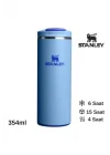 Stanley The Transit Fliptop Mug 0.35 L Termos Kupa Bardak Matara Mavi, 10-13063-0052