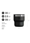 Stay-Hot Termos Bardak 0.29 Litre - Siyah 2.0 | Paslanmaz Çelik