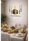 Sticker Hoş geldin Ramazan Dekorlu Ahşap Kapı Süsü, Ramazan Süsleri, Ramazan Tavan Süsü Ramazan Dekorasyon Renkli 2026