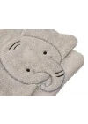 Sty Elephant Gri Havlu Sabunluk