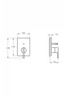 Suit A42838 Ankastre Banyo Bataryası, Sıva Üstü, Krom