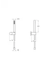 Suit A45543 1F El Duşu Takımı, Krom