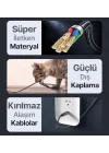 Super-C Serisi 66 Watt Gücünde PD Type-C Hızlı Şarj ve Data Kablosu 100 Cm Uzunluk Kopmaz Örgü Materyal ve Çinko Alaşım Metal Uçlar (66 Watt Ekransız)