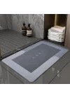 Süper Su Emici Dikdörtgen Kaymaz Tabanlı Paspas 60 cm x 39 cm