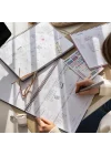 Süresiz Haftalık Spiralli Masaüstü Planlayıcı 24x34 cm - Desk Planner Bordo