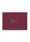 Süresiz Haftalık Spiralli Masaüstü Planlayıcı 24x34 cm - Desk Planner Bordo