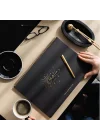 Süresiz Haftalık Spiralli Masaüstü Planlayıcı 24x34 cm - Desk Planner Siyah