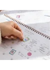 Süresiz Haftalık Spiralli Masaüstü Planlayıcı 24x34 cm - Desk Planner Siyah