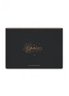 Süresiz Haftalık Spiralli Masaüstü Planlayıcı 24x34 cm - Desk Planner Siyah