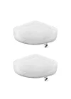SV Serisi Oval Mop 2li Microfiber Seti, Beyaz
