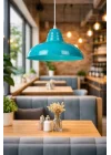Sydney Özel Tasarım Modern Dekoratif - Cafe - Sarkıt - Mutfak Tekli Avize (Turkuaz)