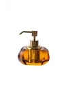 System Cyrstal Bath Accessory Soap Dispenser Amber-Gold Color 80 Ml Turuncu Tek Ebat Ba2047 006 C6-Gl