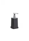 System Sıvı Sabunluk Siyah/Krom Renk 195X95X87 Mm