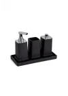 System Sıvı Sabunluk Siyah/Krom Renk 195X95X87 Mm