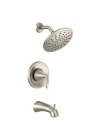 T2843EPBN Glyde Tub Shower Faucet System with Rainshower Showerhead without Valve, Brushed Nickel