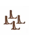 Tabak ve Süs Levhaları Gerçek Ahşap 4lü Teşhir Ayağı 10 cm x 10 cm Stand