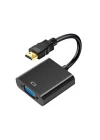 Tablet Projeksiyon Notebook Uyumlu Hdmi To Vga Kablo Siyah