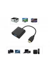 Tablet Projeksiyon Notebook Uyumlu Hdmi To Vga Kablo Siyah