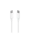 taks USB-C - USB-C 120cm 60W PD/QC Hızlı Şarj/Data Kablosu Beyaz