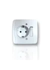 Tek-İş 524335 Priz Anahtarlı, Beyaz