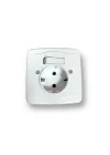 Tek-İş 524335 Priz Anahtarlı, Beyaz