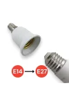 Tek-İş E14 den E27 e Dönüştürücü Duy - Pratik ve Güvenli Çözüm E27 To E14 Duy Dönüştürücü