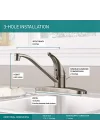 Tek Saplı Mutfak Lavabo Bataryası, Paslanmaz P110LF-SS