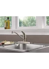 Tek Saplı Mutfak Lavabo Bataryası, Paslanmaz P110LF-SS