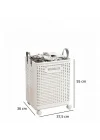 Tekerlekli Katlanabilir Çok Amaçlı Sepet, 40 Litre, Havalandırmalı Tasarım (Gri)