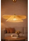 Tekli Sarkıt Avize Modern Metal Tavan Aydınlatma, E27 Duy, Ayarlanabilir Yükseklik 51–60 cm, 50×54 cm – Duvela Handmade