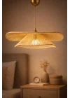 Tekli Sarkıt Avize Modern Metal Tavan Aydınlatma, E27 Duy, Ayarlanabilir Yükseklik 51–60 cm, 50×54 cm – Duvela Handmade