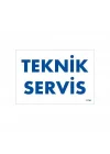 Mey İthalat® Teknik Servis Uyarı Levhası 17,5x25 KOD:1756