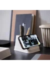 Telefon/tablet standı, natürel, 14x8x10 cm