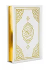 Termo Deri Ciltli - Medine Hatlı - Hafız Boy - Kuranı Kerim - Beyaz