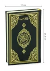 Termo Deri Ciltli Tecvidli Bilgisayar Hattı Arapça Orta Boy Kuranı Kerim - Siyah