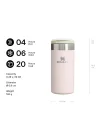 The Aerolight Transit Mug Termos Bardak, 0.35 Litre, Pembe Kuvars 2.0 (Rose Quartz)