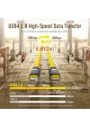 The Future Adonis Type-C to Type-C 2m PD 3.1 120Gbps 240W 8K Süper Hızlı Şarj/Data Kablosu, Sarı