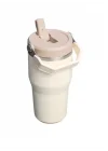 The IceFlow Flip Straw Pipetli Termos Bardak 0.59 LT Matara Bej, 10-13425-0119