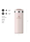 The Transit FlipTop Mug Termos 0.35 Litre - Pembe Kuvars (Rose Quartz) | Paslanmaz Çelik