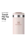 The Transit FlipTop Mug Termos 0.35 Litre - Pembe Kuvars (Rose Quartz) | Paslanmaz Çelik