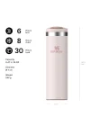 The Transit FlipTop Mug Termos 0.47 Litre - Pembe Kuvars (Rose Quartz) | Paslanmaz Çelik