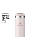 The Transit FlipTop Mug Termos 0.47 Litre - Pembe Kuvars (Rose Quartz) | Paslanmaz Çelik
