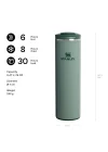 The Transit FlipTop Mug Termos 0.47 Litre - Yeşil (Hammertone Green) | Paslanmaz Çelik