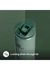 The Transit FlipTop Mug Termos 0.47 Litre - Yeşil (Hammertone Green) | Paslanmaz Çelik
