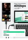 Thunderbolt 4.0 40Gbps 100W 8K Data Görüntü Kablosu 80cm