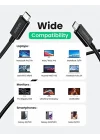 Thunderbolt 4.0 40Gbps 100W 8K Data Görüntü Kablosu 80cm