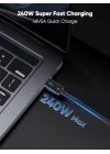 Thunderbolt 5.0 Type-C Kablo – 240W PD Hızlı Şarj, 120Gbps Veri Aktarımı, 16K 60Hz Görüntü Desteği, E-Marker Akıllı Çipli, Thunderbolt 3/4/USB4 Geriye Uyumluluklu Örgü Kablo | ZR1107