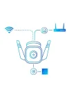 TP-Link TC65, 2K 3MP, Hareket Algılama, IP66 Su Geçirmez, 30m Gece Görüşü, Çift Yönlü Ses, Bulut/Yerel Depolama, Sesli ve Işıklı Alarm, Dış Mekan Wi-Fi/Ethernet Güvenlik Kamerası