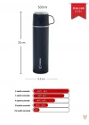 Trailmate Serisi Bardaklı 500 Ml Çelik Termos