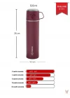 Trailmate Serisi Bardaklı 500 Ml Çelik Termos